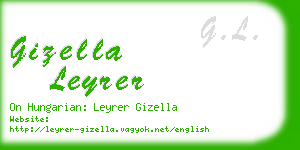 gizella leyrer business card